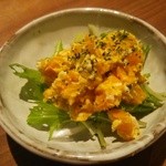 ふく鶴 - お通し(かぼちゃサラダ)