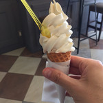 ジェラテリア アクオリーナ - タヒチバニラのジェラートソフト（640円）