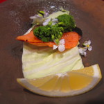 草喰 なかひがし - 桜鱒の焼きもの