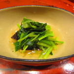 草喰 なかひがし - 椎茸と三つ葉のお浸し