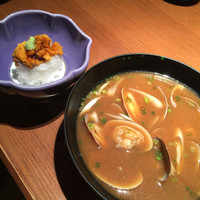 寿司割烹やまちょう - 貝汁も美味しかった。