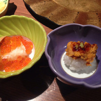 寿司割烹やまちょう - イクラとウニ。