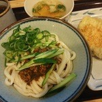 麦まる - 20150420 肉みそうどん