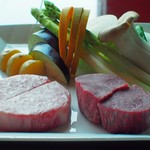 フィレとロースと野菜