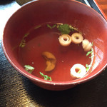 うなぎの緒里 - 2015年7月中旬 肝吸い ちょっと温かった。