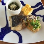 海菜寺 - 鰆の幽庵焼き、出汁巻き卵、酢の物