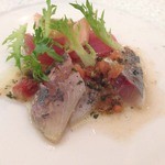 2の前菜　鯵の酢締