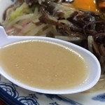 井手ちゃんぽん - スープ