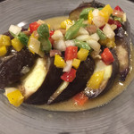 Enoteca 眞  - 絹川ナスのマリネ。カクテルソース
冷たくてさっぱり