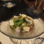 Ume No Hana - たぐり湯葉入り彩野菜の冷やし豆腐