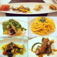 RISTORANTE REGA - ランチB　3500円/エントレ・前菜4種・パスタ・魚・肉(これに＋デザート・茶菓子が付きます)