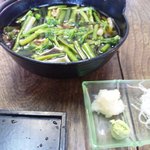 あっけら館 - 山菜そばかけ汁（春Ｖｅｒ）