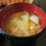 三好弥 - ランチの味噌汁