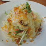 海老とカラスミキャベツのサラダ