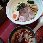 麺屋 むどう - 【裏メニュー】濃厚胡麻辛つけ麺大盛