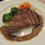 ラ・フレッチャ - ディナー　上州牛ランプ肉のグリル　バルサミコのソース