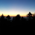 甲武信小屋 - 小屋からの朝焼け