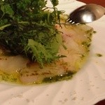 BISTRO ORANGER - 白身魚のカルパッチョ
