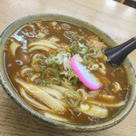 うどんのいなや - 2015年7月再訪：カレーきしめん+生卵☆