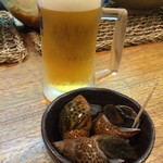 艶吉別邸 - 【お通しのツブ貝】