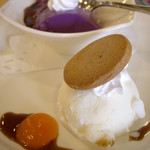 Takahanari - ぬちまーすアイスクリームと紅芋杏仁豆腐