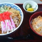 Kisoba Kimura - 冷したぬきとミニかつ丼