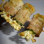 定義 - エノキ巻き、豚肉、紫蘇、エノキが良く合う、売り切れ必至。