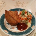 インド料理 レカリ - サモサ　ケチャップ添え