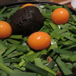 宵の口 - 鳥みそ鍋(もも肉、レバー、キンカン、九条葱、長葱、玉葱、ニラ、豆腐、蒟蒻)3