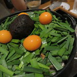 宵の口 - 鳥みそ鍋(もも肉、レバー、キンカン、九条葱、長葱、玉葱、ニラ、豆腐、蒟蒻)2