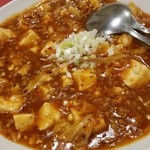 五修堂 - 麻婆豆腐生湯葉（中５００円）です。２０１５年６月