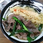 亀山 - 肉天うどん：550円