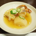 藤吉 - 国産わたりがにを食べる会(6900円・外税)のわたりがにと蕪の煮物