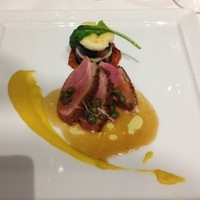 リストランテ ル・ミディ ひらまつ - フランス産鴨肉のロースト　香り高いトウモロコシのピューレをのせて