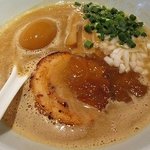 麺 eiji - 濃厚魚介豚骨醤油＋とろ玉子　￥800＋￥100