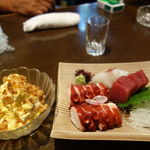 十七番地 - 刺盛り、分厚く切ったタコがうれしいですね～