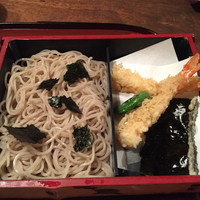 京都 権太呂 本店 - 天ざるのアップ。