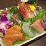 炭焼うな富士 - 刺身盛り合わせ H27.7