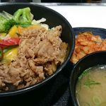 Yoshinoya - べジ牛丼+キムチセット