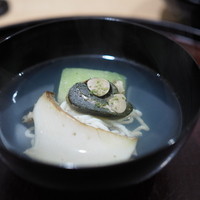 日本料理 太月 - 鮑・冬瓜・鱧素麺のお椀
