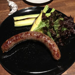 炭火焼き＆ワイン Vintun - 自家製ソーセージとヤングコーン