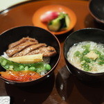 Sakou - マグロほほ肉と夏野菜の照り焼き丼