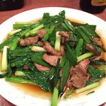 豚肉とネギ炒め（\800）