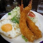 中華処タカノ - エビフライ定食