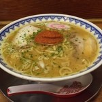 龍上海 - ラー博は俺の社員食堂。  赤湯からみそラーメソ！  こンな暑い日はちょーパワフルなからみそに助けてもらうしかあるまい。食後はブレスケアですよ。はは。