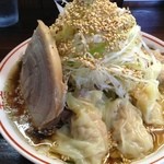 長町ラーメン - 冷やし南蛮麺白ワンタンのせ