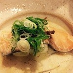 徳山鮓 - 鱒と熊の炊き合わせ