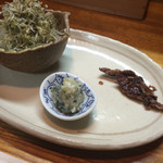 活鰻の店 つぐみ庵 - お通し３品
