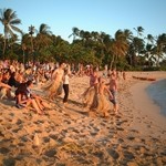 Paradise Cove Luau - フキラウ･セレモニー(地引き網漁)