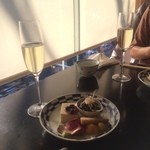 鎌倉　松原庵　欅 - 前菜とスパークリング